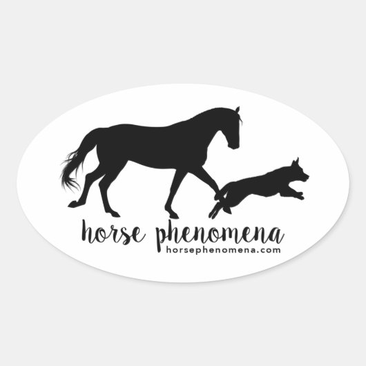 Paardenverschijnselen Logo Sticker (Voorkant)