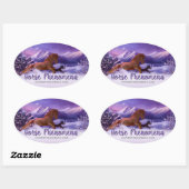 Paardenverschijnselen Winter Sticker (Vel)