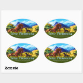 Paardenverschijnselen Zomer Sticker (Vel)