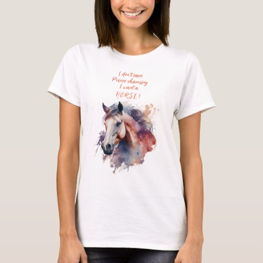 Paardenverslaafde T-shirt (Voorkant)