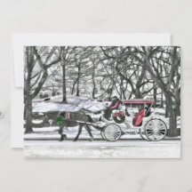 Paardenvervoer in New York City Invitation