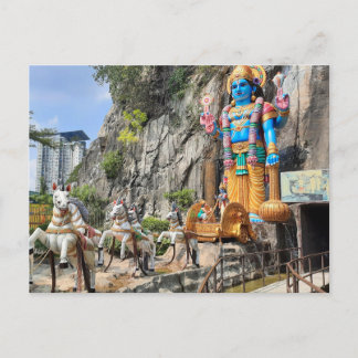 Paardenvervoer met een hindoestbeeld in de Ramayan Briefkaart