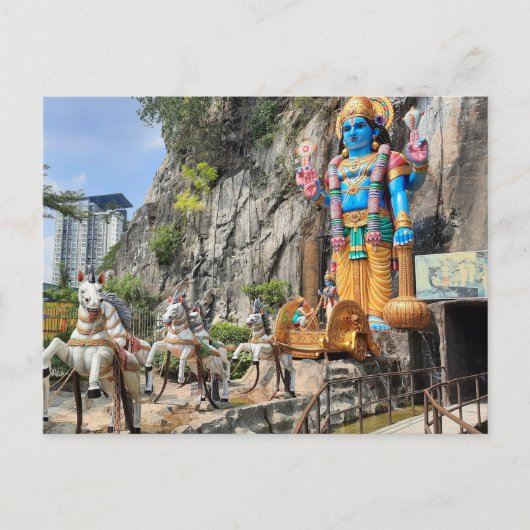 Paardenvervoer met een hindoestbeeld in de Ramayan Briefkaart (Voorkant)