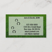 Paardenveterinair Visitekaartje (Achterkant)