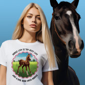Paardenveulen Groene weide T-shirt