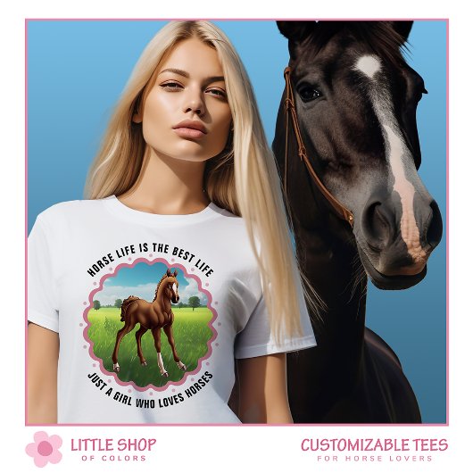 Paardenveulen Groene weide T-shirt