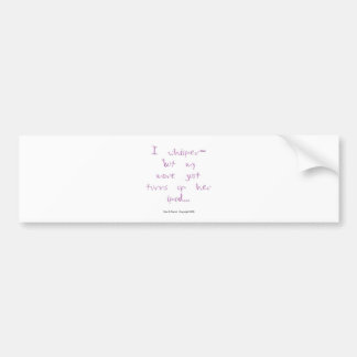 Paardenvisser: Mare met Ipod Bumpersticker