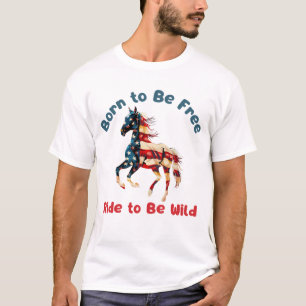 Paardenvlag Amerika T-shirt