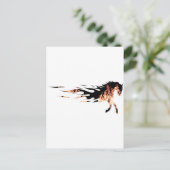 Paardenvlammen, Paard Logo, Paard Briefkaart (Staand voorkant)