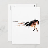 Paardenvlammen, Paard Logo, Paard Briefkaart (Voorkant / Achterkant)