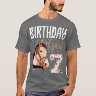 paardenvlees 7e verjaardag meisje B-dag 7 jaar T-shirt