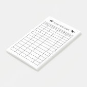 Paardenvoergrafiek, Voedingsschema voor Paardensta Post-it® Notes (Schuin)