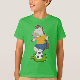 Paardenvoetballer Voetbal T-shirt