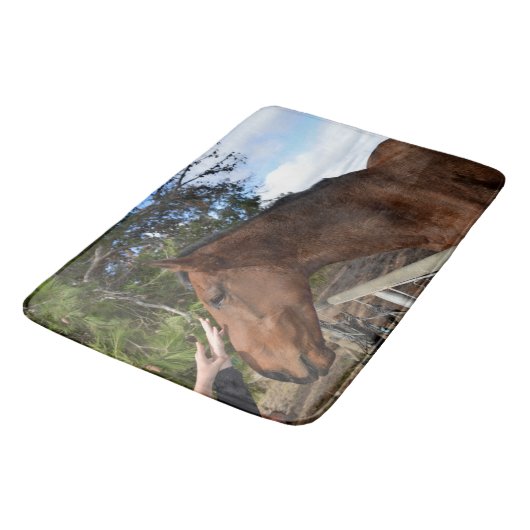 Paardenvriend Forever, Memory Foam Bathmat Badmat (Gekanteld)