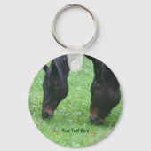 Paardenvrienden Grazing Dierlijke Sleutelhanger (Voorkant)