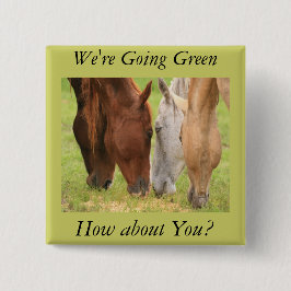 Paardenvrienden Vierkante Button 5,1 Cm