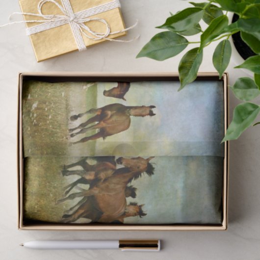 Paardenvrij  schilderen ontkoppeling tissuepapier (Geschenk)