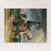 Paardenvrouw 19e-eeuws schilderij puzzel (Horizontaal)