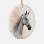 Paardenvrouw Ze is schoonheid en Grace Water Keramisch Ornament (Rechts)