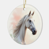 Paardenvrouw Ze is schoonheid en Grace Water Keramisch Ornament (Links)