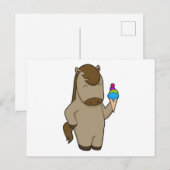 Paardenwafel ijs briefkaart (Voorkant / Achterkant)