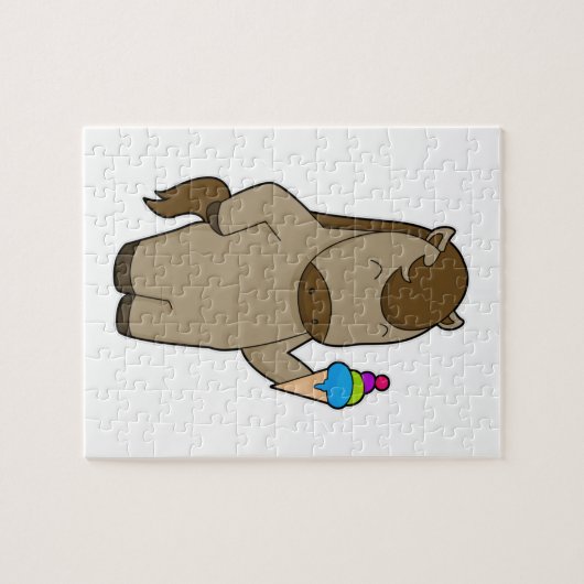 Paardenwafelijs Legpuzzel (Horizontaal)