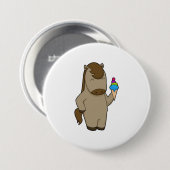Paardenwafelijs Ronde Button 7,6 Cm (Voorkant /achterkant)