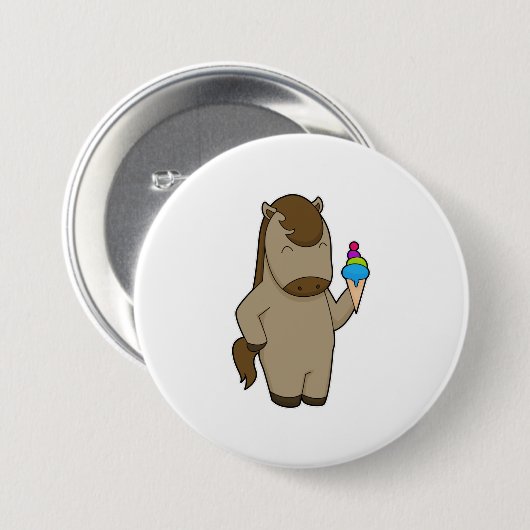 Paardenwafelijs Ronde Button 7,6 Cm (Voorkant /achterkant)