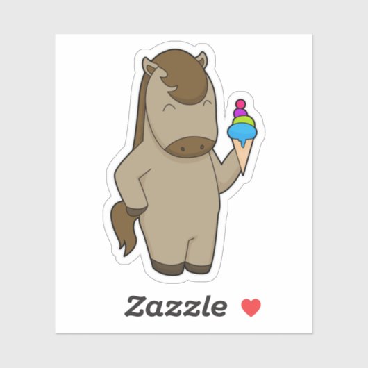 Paardenwafelijs Sticker (Vel)