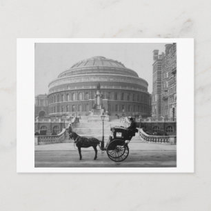 Paardenwagen bij Albert Hall London 1904, Engeland Briefkaart