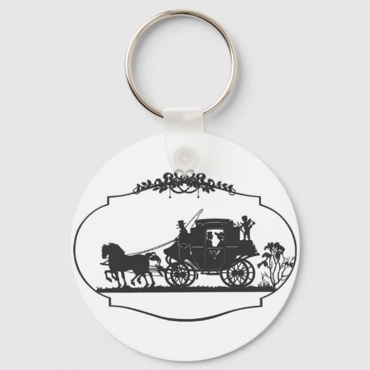 paardenwagen sleutelhanger (Voorkant)
