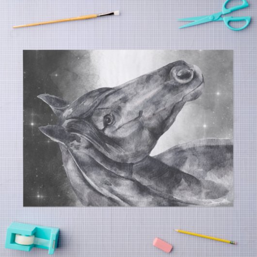 PaardenWaterverf Tissuepapier (Craft)