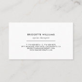 PaardenWaterverf Visitekaartje (Achterkant)