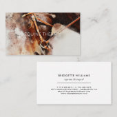 PaardenWaterverf Visitekaartje (Voorkant / Achterkant)