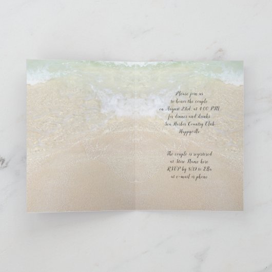 Paardenweduwes Aangevouwen uitnodiging (Binnen)