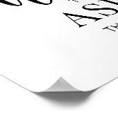 Paardenweduwnaar Elegant 3 Foto Welkom Poster (Hoek)