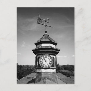 Paardenweerdamp en kloktoren briefkaart