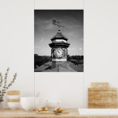 Paardenweerdamp en kloktoren poster (Keuken)