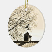 Paardenweerstand Vane sepia Keramisch Ornament (Links)