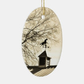 Paardenweerstand Vane sepia Keramisch Ornament (Rechts)