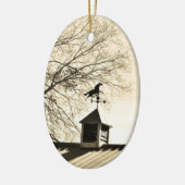 Paardenweerstand Vane sepia Keramisch Ornament (Links)