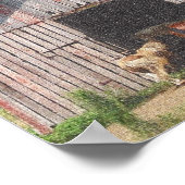 Paardenweide Paard en Mini Paard Poster (Hoek)