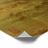 Paardenweiden in de buitenwijken Fine Art Poster (Hoek)