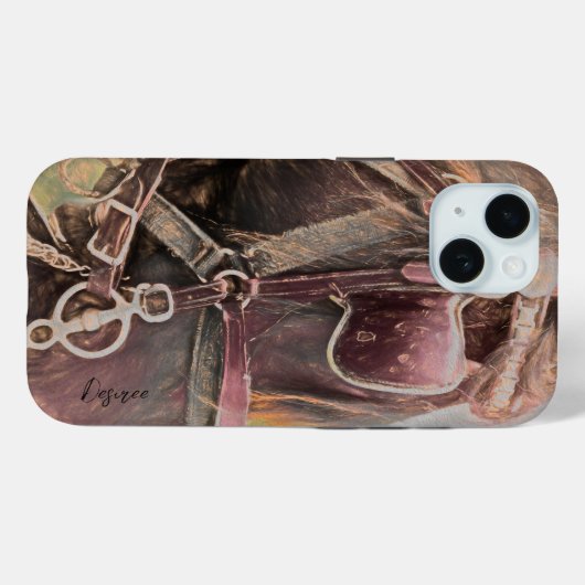 PaardenWestern Rustisch Land  Kunst Case-Mate iPhone Case (Achterkant (horizontaal))