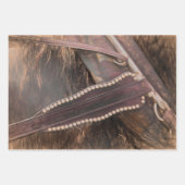 PaardenWesterne bruine  roestvrijbuiter Inpakpapier Vel (Voorkant 2)