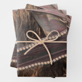 PaardenWesterne bruine  roestvrijbuiter Inpakpapier Vel (In situ)