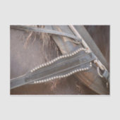 PaardenWesterne bruine roestvrijbuiter Tissuepapier (Voorkant)