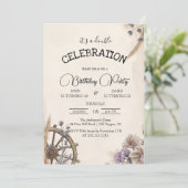 Paardenwiel Bloemen Dubbele Kinderen Verjaardagsfe Kaart (Staand voorkant)