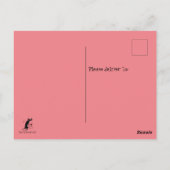 Paardenwijn met chocolade Funny Cat Briefkaart (Achterkant)