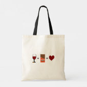 Paardenwijn met chocolade Funny Cat Tote Bag (Achterkant)